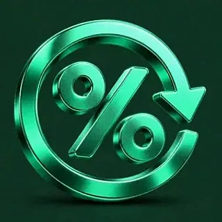Gold percent symbol — Fair Go