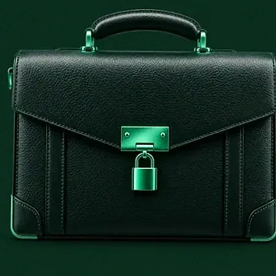 Locked leather briefcase — Fair Go