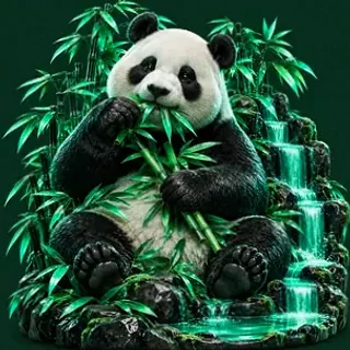 Panda eating bamboo — Fair Go
